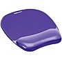 Fellowes Crystals Gel Mouse Pad/Wrist Rest Combo, Non-Skid Base, Purple (91441)~#|#~sp102487988_sc7