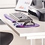 Fellowes Crystals Gel Mouse Pad/Wrist Rest Combo, Non-Skid Base, Purple (91441)~#|#~sp102487989_sc7