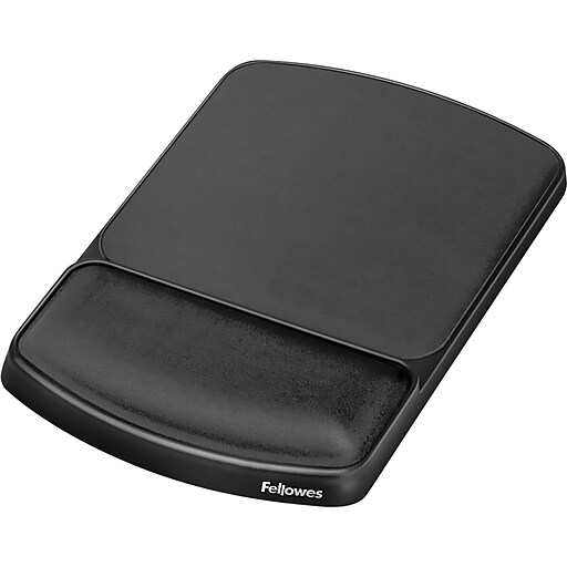 Fellowes Gel Mouse Pad/Wrist Rest Combo, Graphite/Platinum (91741