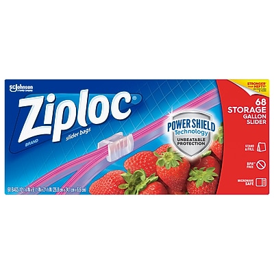 Ziploc Slider Power Shield Technology Gallon Size Slider Storage Bags (68 ct) - Thumbnail 2