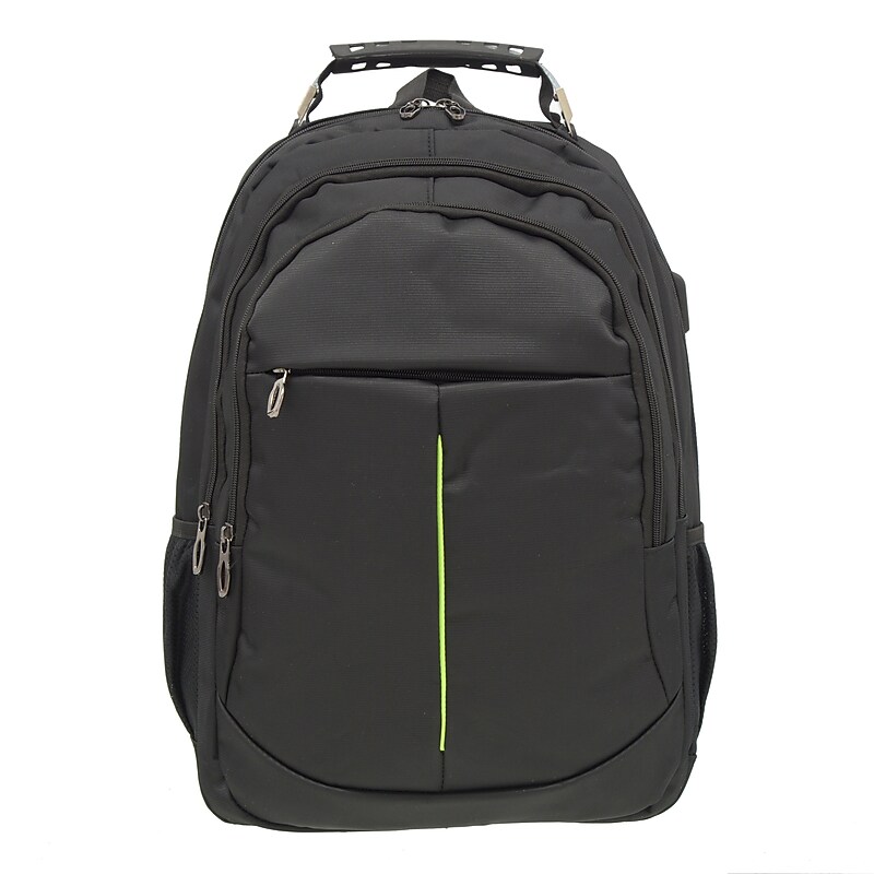 Club Rochelier Laptop Compatible Backpack, Large, Black (CRBP125-17) image 1