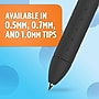 Paper Mate InkJoy Retractable Gel Pen, Medium Point, Black Ink, Dozen (1951719)~#|#~sp102582209_sc7
