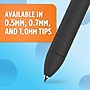 Paper Mate InkJoy Retractable Gel Pen, Fine Point, Black Ink, Dozen (1951720)~#|#~sp102582329_sc7