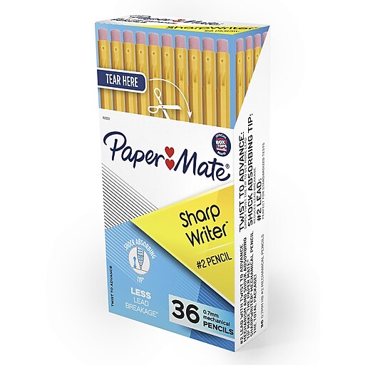 Paper Mate Sharpwriter Mechanical Pencil No 2 Medium Lead 36 Pack 1921221 Staples