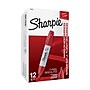 Sharpie Permanent Markers, Chisel Tip, Red, 12/Pack (38202)~#|#~sp102582662_sc7