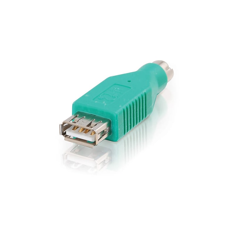 Cables To Go USB TO PS/2 Adapter, Green (35700) image 1