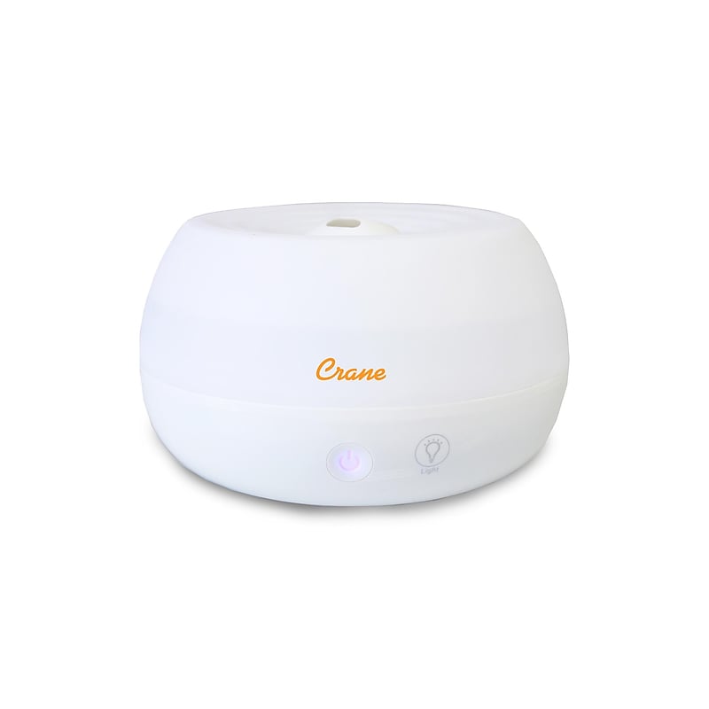 Crane Personal Ultrasonic Cool Mist Tabletop Humidifier, 0.2-Gallon, For Rooms 160 sq. ft., White (EE-5951AD) image 1