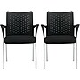 Offices To Go Capra Plastic Back Fabric Guest Chair, Black, 2/Carton (OTG11740B)~#|#~sp102930599_sc7