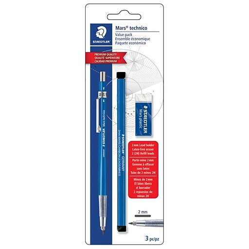 Staedtler Technico Value Pack Mechanical Pencil, 2mm Lead (980 SBKV) at