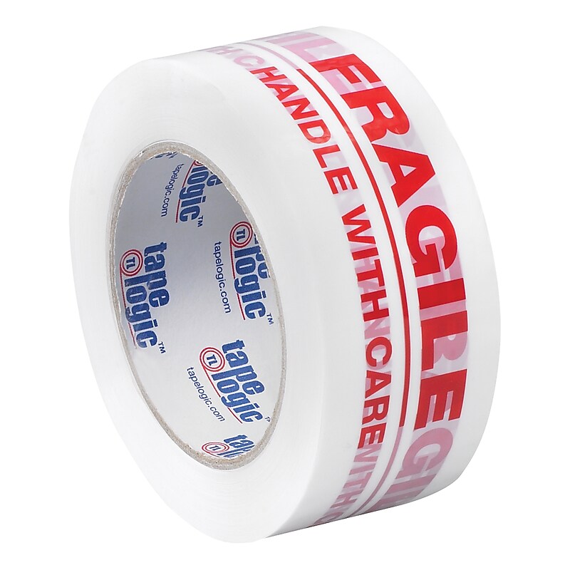 Tape Logic™ 2" x 55 yds. Pre Printed "Fragile Handle With Care" Carton Sealing Tape, 18/Pack image 1