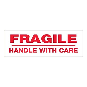 Tape Logic™ 2" x 110 yds. Pre Printed "Fragile Handle With Care" Carton Sealing Tape, 6/Pack