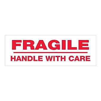 Tape Logic™ 2" x 55 yds. Pre Printed "Fragile Handle With Care" Carton Sealing Tape, 6/Pack