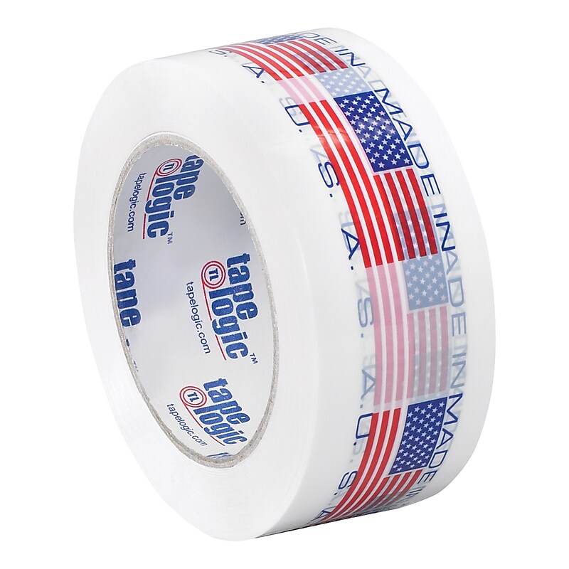 Tape Logic™ 2" x 110 yds. Pre Printed "Made in USA" Carton Sealing Tape, 18/Pack image 1