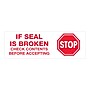 Tape Logic® Pre-Printed Carton Sealing Tape, "Stop If Seal Is Broken...", 2.2 Mil, 2" x 110 yds., Red/White, 36/Case (T902P01)~#|#~sp102934070_sc7