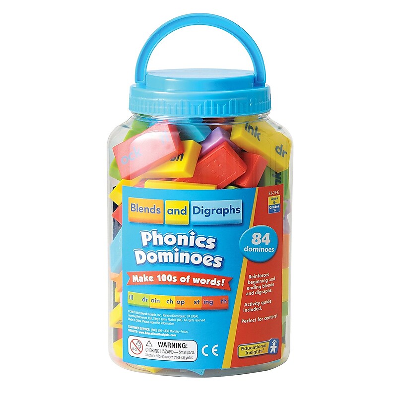 Educational Insights Phonics Dominoes Blends and Digraphs (2942) image 1