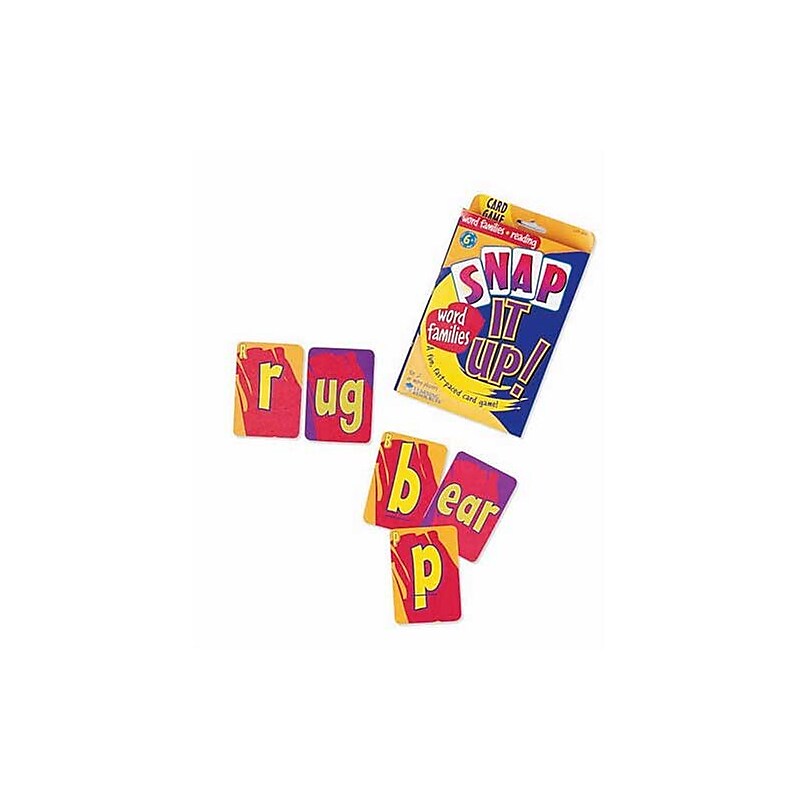 Snap it Up! Card Games, Phonics & Reading: Word Families image 1
