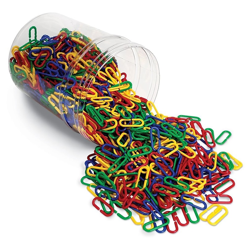 Link 'N' Learn Links, 4 colors, Set of 500 (LER0257) image 1