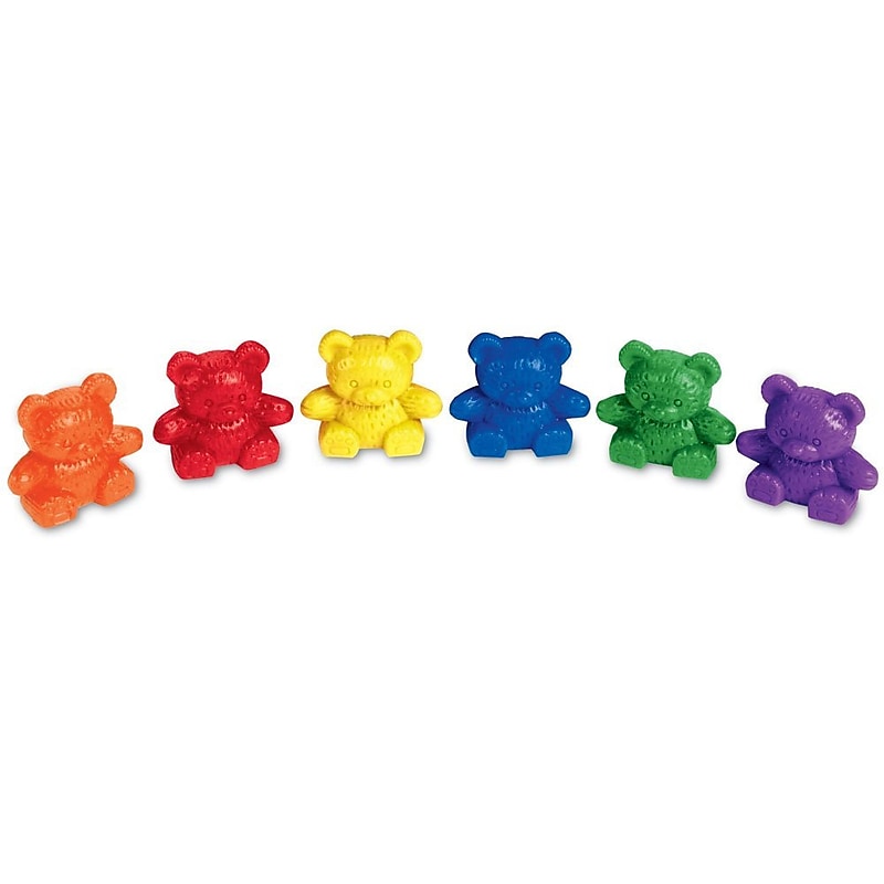 Baby Bear Counters, 6 colors, Set of 102 (LER0729) image 1