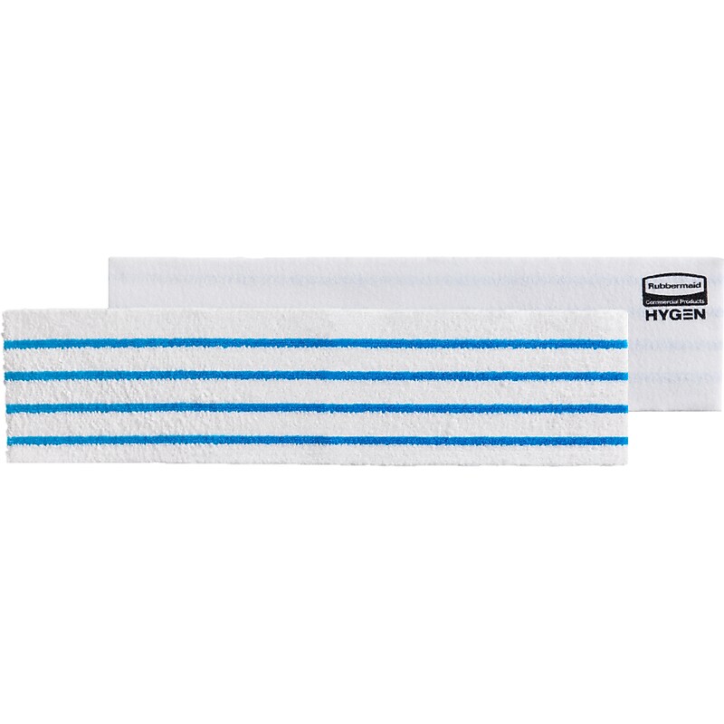 Rubbermaid HYGEN Microfiber Cleaning Pads, 4.75", x 19", White/Blue, 150 Pads/Pack (2134282) image 1