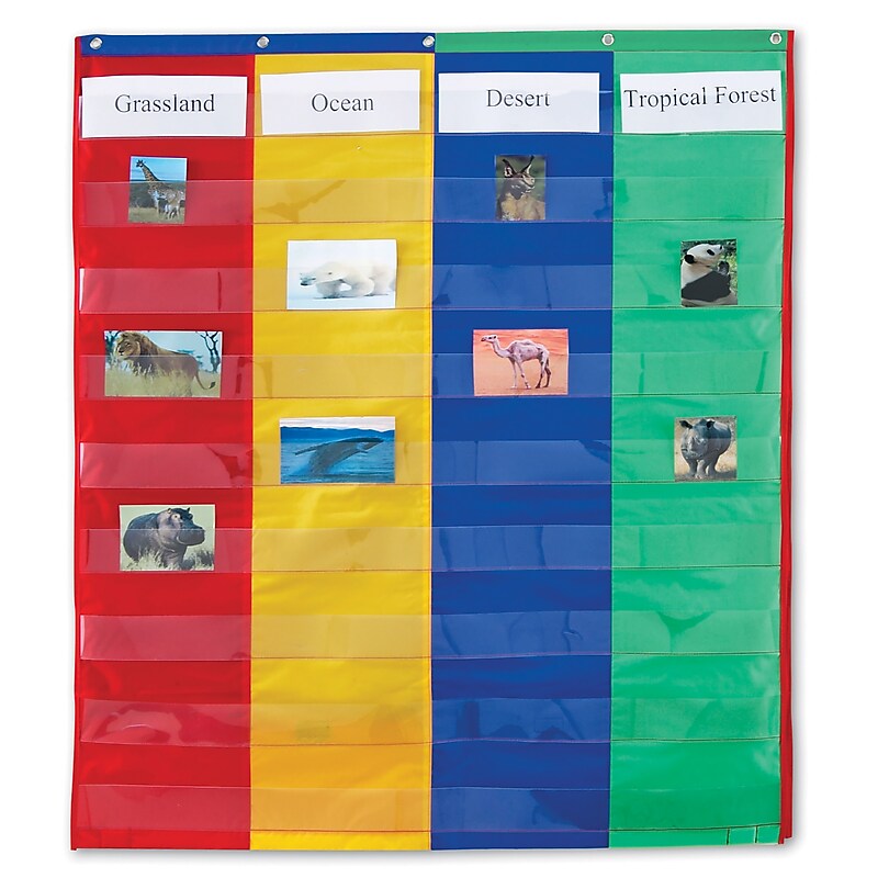 Learning Resources 11-Pocket Chart, 30" x 38" (LER2382) image 1