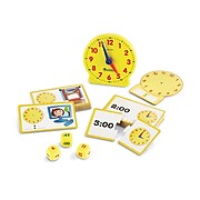 Learning Resources Time Activity Set Teaching Clocks for Kids Manipulative, Yellow (LER3220)