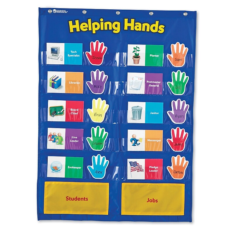 Learning Resources Pocket Chart, Helping Hands (LER2903) image 1