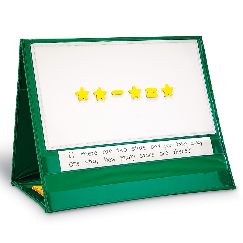 Learning Resources Write-On/Wipe-Off Magn Demo Double-Sided Tabletop Pckt Chrt (LER2699) image 1