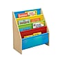 Delta Children Sling Book Rack 4-Tier 28"H Bookshelf, Natural/Blue/Red/Green/Yellow (TB84452GN-1189)~#|#~sp103510584_sc7