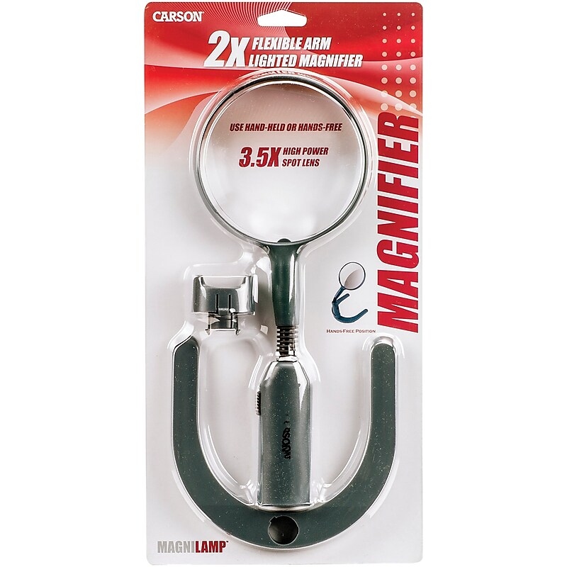 Carson Optical MagniLamp LED 2x Desktop Magnifier w/Light, Black (CSNGN55) image 1