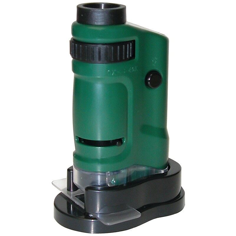 Carson Optical MicroBrite 20x-40x Zoom Pocket Microscope with Built-in LED, (MM-24) image 1