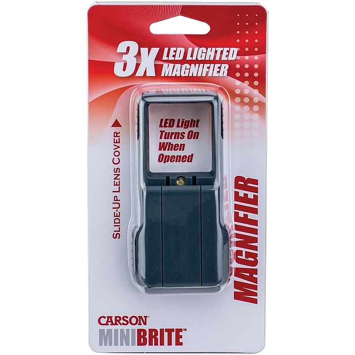 Carson Magnifying Glass With Led Lights Carson Optical MiniBrite 3x