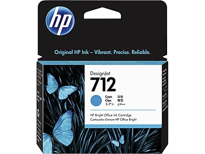 HP 712 Cyan Standard Yield Ink Cartridge, Prints Up to 100 Pages (3ED67A) Sansujyuku sansujyuku.com