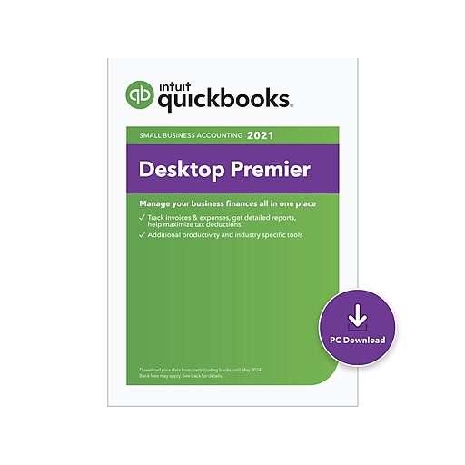QuickBooks® Desktop Premier 2021 for 2 Users, Windows