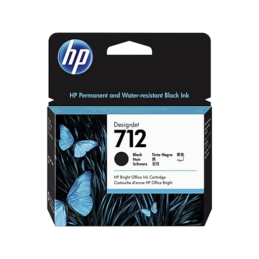 HP 712 712B 純正インク ブラック/カラー 4色セット 38/29mL HP 712 Black Standard Yield Ink Cartridge, Prints Up to 450