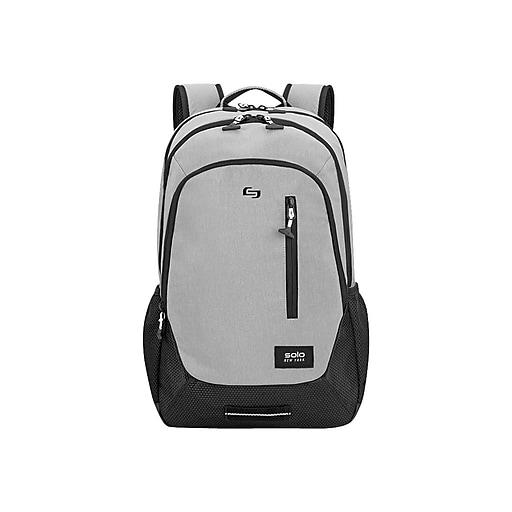 Solo New York Region Laptop Backpack Gray Nylon VAR704 10 Staples