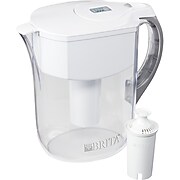 Brita Grand Large 10 Cup Water Pitcher with Filter, White (42556)