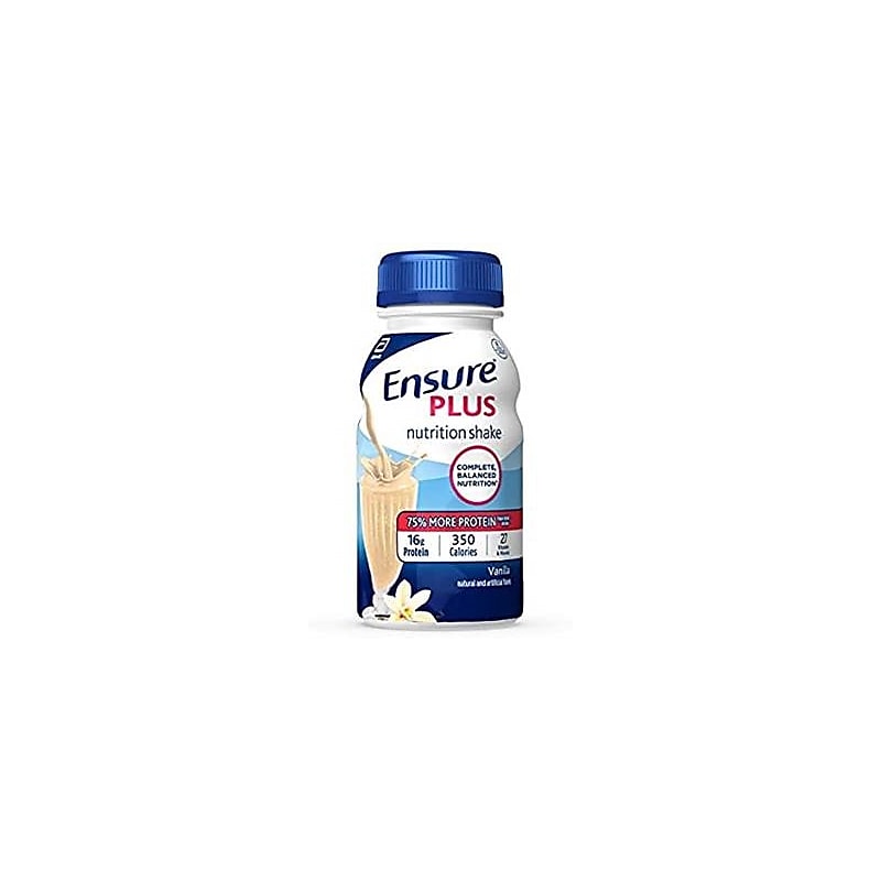 Ensure PLUS Vanilla Meal Replacement Nutrition Shake, 8 oz., 24/Pack (220-01080) image 1