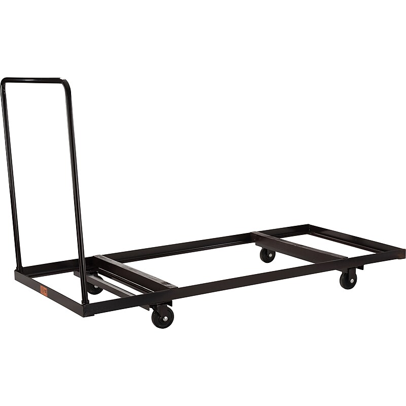 National Public Seating Folding Table Dolly, 1100 lb. Capacity, Brown (DY-3072) image 1
