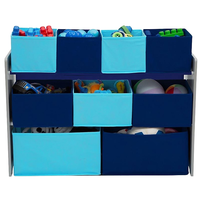 Delta Children Deluxe Multi-Bin Open Lid Toy Organizer with