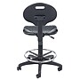 National Public Seating Kangaroo Stool 6700 Series Polyurethane Drafting Chair, Black (6722HB)~#|#~sp103784001_sc7