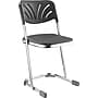 National Public Seating 18" 6600 Series Blow Molded Polypropylene Z-Stool with Backrest, Black, 3/Pack (6618B/3)~#|#~sp103784260_sc7