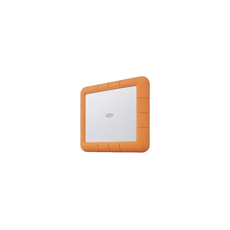LaCie Rugged RAID Shuttle 4TB, External Hard Drive, Orange/Silver (STHT8000800) image 1