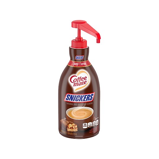 Coffee mate Snickers Liquid Creamer, 50.7 oz. (12439070) Staples