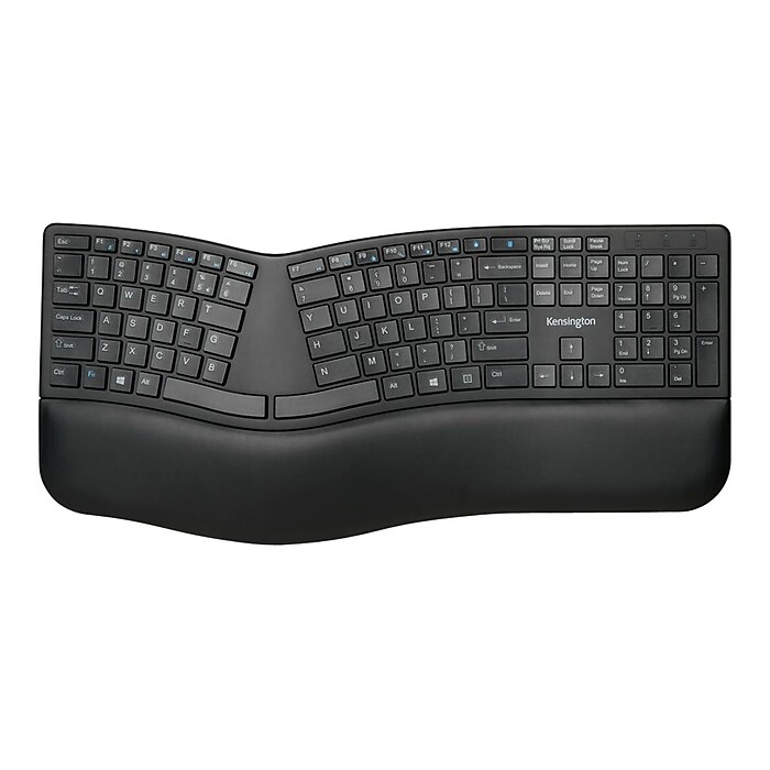 Kensington Pro Fit Ergo Veal　K75370 Kensington Pro Fit Ergo Wireless Keyboard, Black (K75401US) | Staples