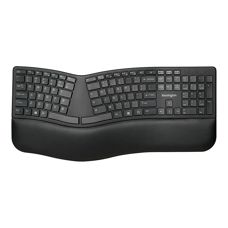 Kensington Pro Fit Ergo Wireless Keyboard, Black (K75401US) image 1