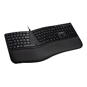 Kensington Pro Fit Ergo Wired Keyboard, Black (K75400US)