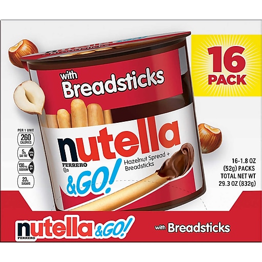 breadstick and chocolate dip