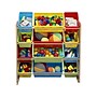 Delta Children Kids Toy Open Lid Storage Organizer with Bins, Natural Wood/Yellow/Red/Green/Blue (TB83451GN-1189)~#|#~sp104222168_sc7
