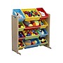 Delta Children Kids Toy Open Lid Storage Organizer with Bins, Natural Wood/Yellow/Red/Green/Blue (TB83451GN-1189)~#|#~sp104222169_sc7