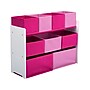 Delta Children Deluxe Multi-Bin Open Lid Toy Organizer with Storage Bins, Bianca White/Light Pink/Dark Pink (TB83413GN-130)~#|#~sp104402147_sc7